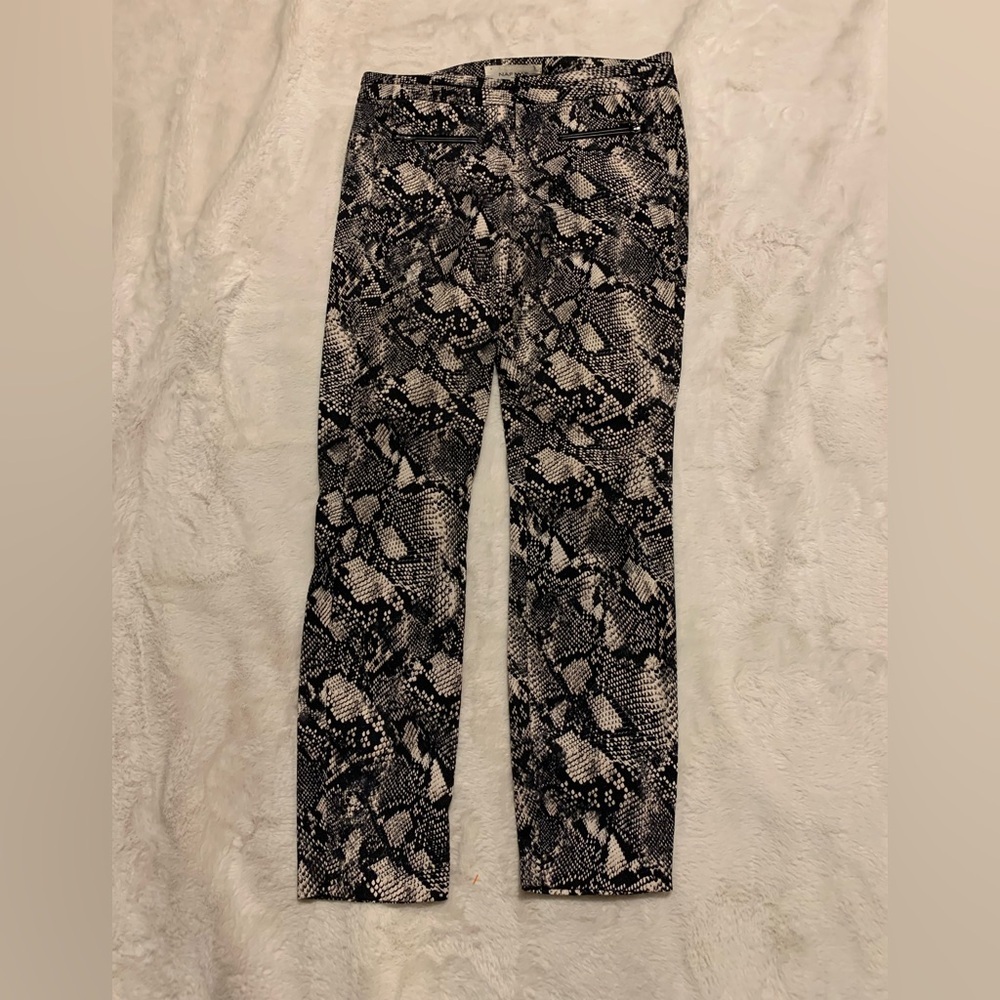 NAF NAF Snakeskin Print Pants 6
